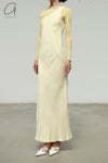 BASERANGE 24 Autumn and Winter One-shoulder Dress Portugal BAS-DROSD-VI-AU24-SFYH DROSD-VI Sofia Yellow
